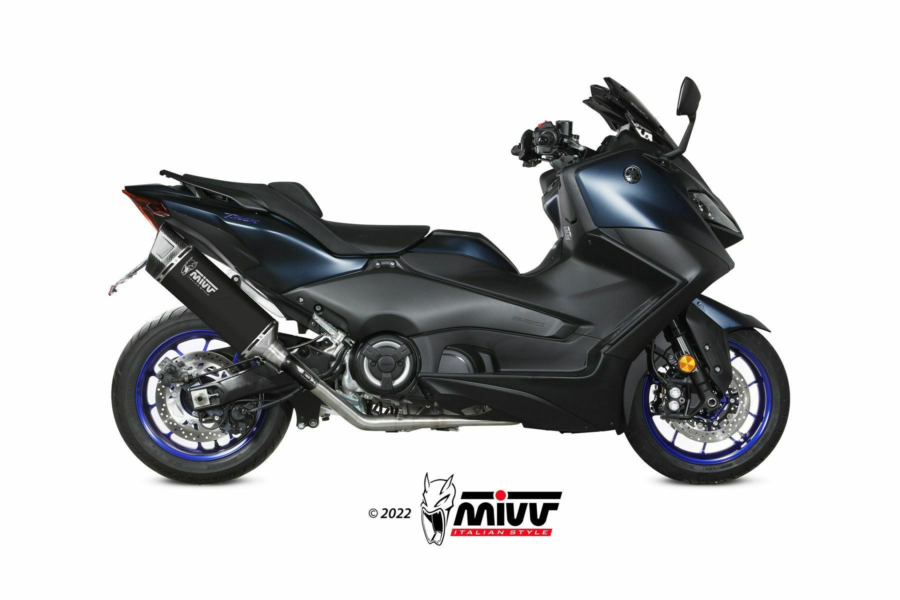 MIVV フルシステムマフラー SR-1 ブラックステンレス YAMAHA T-MAX 560