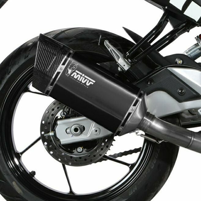 MIVV フルシステムマフラー SR-1 ブラックステンレス アプリリア RS457