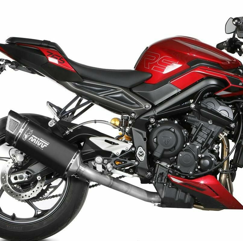 MIVV フルシステムマフラー X-M5 ブラックステンレス TRIUMPH