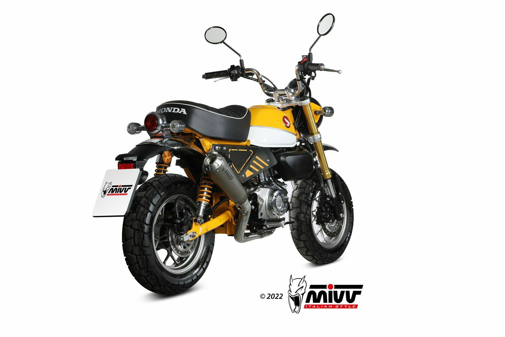 MIVV フルシステムマフラー X-M1 チタン HONDA モンキー125 (2018-2024)