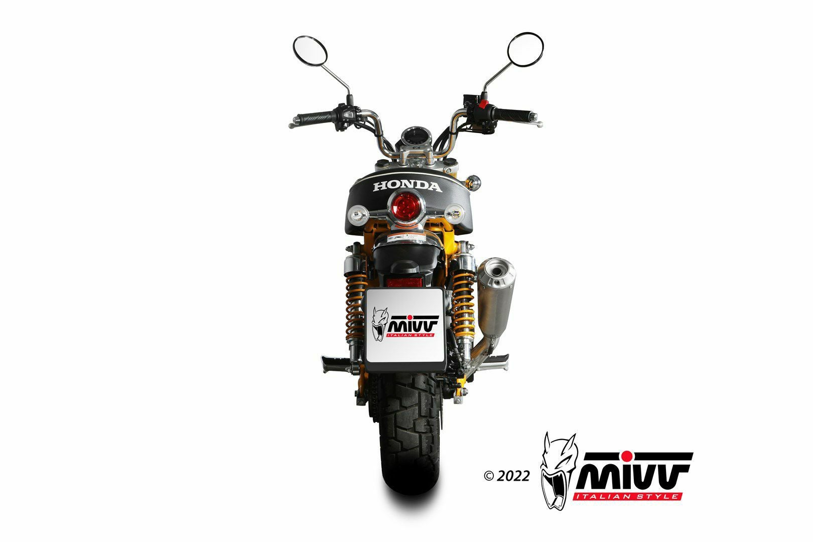 MIVV フルシステムマフラー X-M1 チタン HONDA モンキー125 (2018-2024)