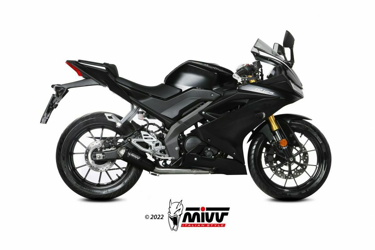 MIVV フルシステムマフラー X-M1 ブラックステンレス YAMAHA MT-125