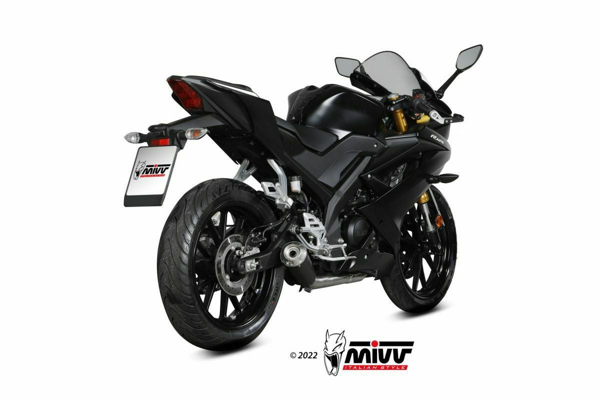 MIVV フルシステムマフラー X-M1 ブラックステンレス YAMAHA MT-125
