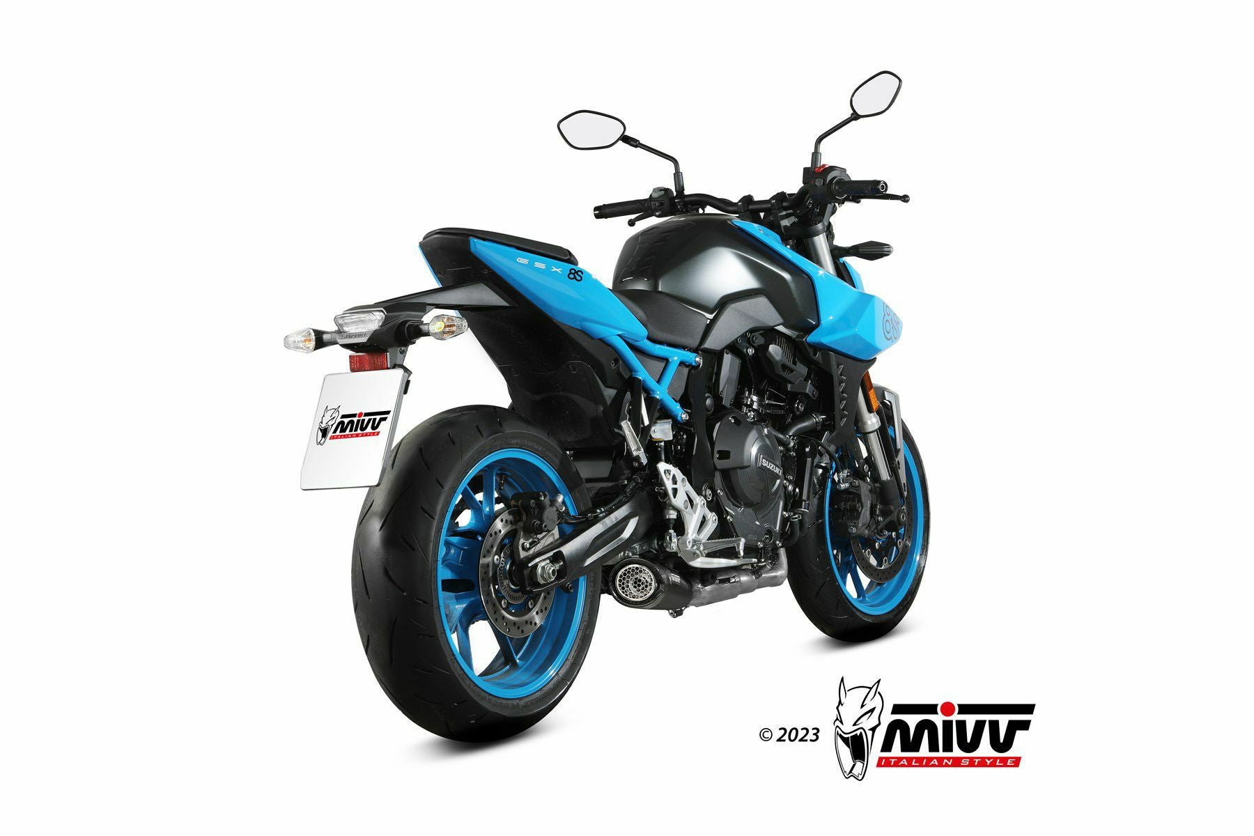 MIVV フルシステムマフラー X-M5 ブラックステンレス SUZUKI GSX-8S