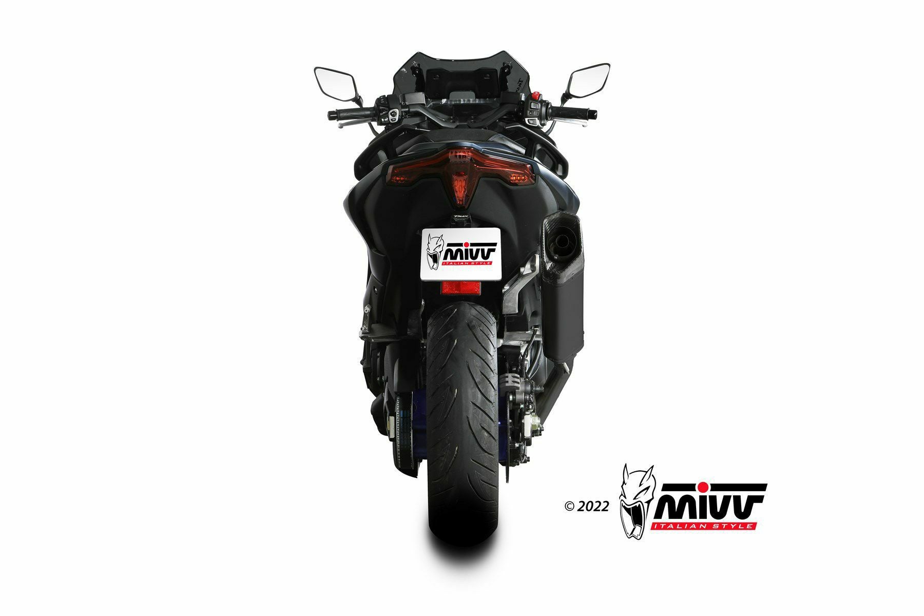 MIVV フルシステムマフラー フルブラックバージョン SR-1 ブラック