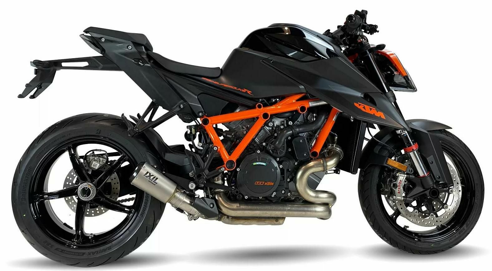 IXIL スリップオンマフラー RACE XTREM CARBON シルバー KTM 1390