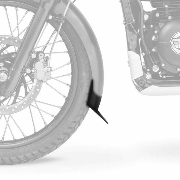 ロイヤルエンフィールド ヒマラヤ411/スクラム411用フロントフェンダー エクステンション ブラック  Hitchcocks Motorcycles_1