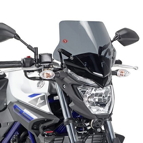 MT-25/MT-03 16-19 ウインドスクリーン 28x38 スモーク GIVI | バイク