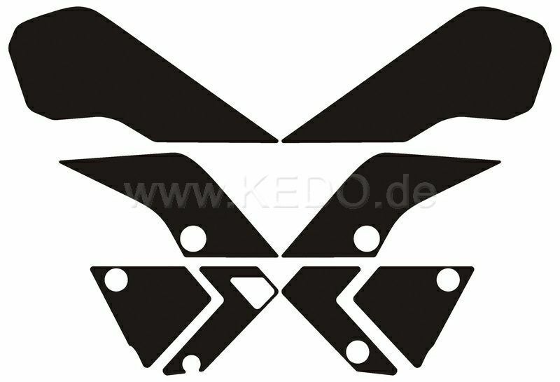 テネレ700 (20-26) プロテクションデカール サイドパネル マットブラック ケドー_1