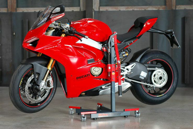 クレヨンしんちゃん 　DUCATI バイクスタンド レッド Bike-Tower(バイクタワー) メンテナンススタンド DUCATI パニガーレ V4