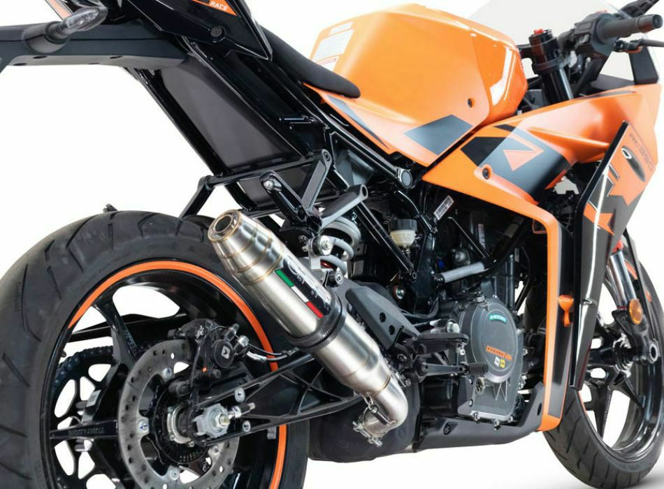GPR製 KTM RC390 (2022-2024)用スリップオンマフラー Deeptone Inox