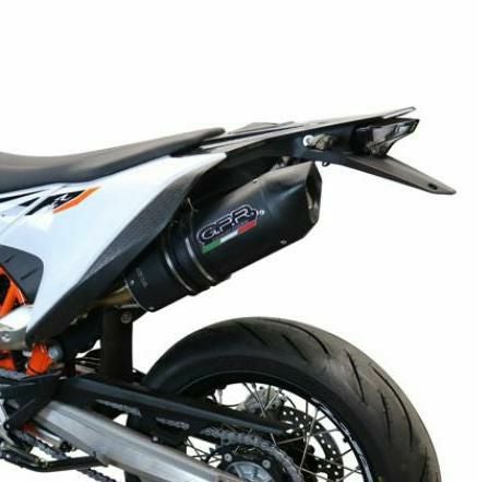 GPR製 KTM 690 SMC R (2021-2024)用スリップオンマフラー Furore Black