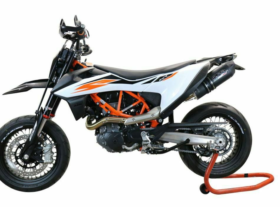 GPR製 KTM 690 SMC R (2021-2024)用スリップオンマフラー Furore Black