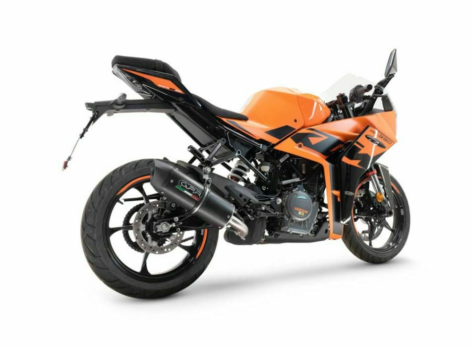 GPR製 KTM RC125 (2021-2024)用スリップオンマフラー Furore Black