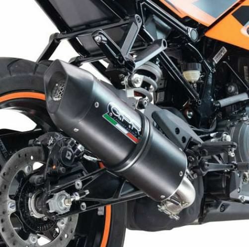 G.P.R. スリップオンマフラー(レース専用) Furore Black KTM RC390 (2022-2024)_1
