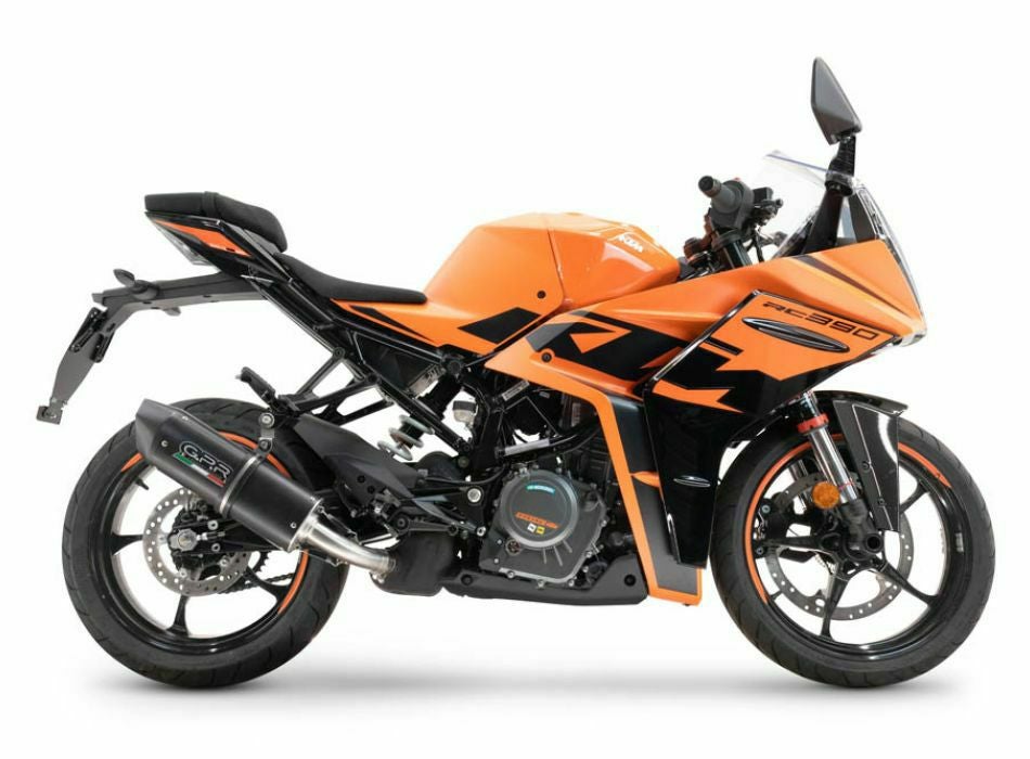 GPR製 KTM RC390 (2022-2024)用スリップオンマフラー Furore Black