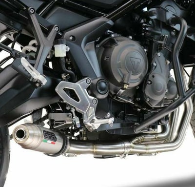 トライデント660 21- フルエキゾーストマフラー レース用 チタン 