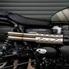 トライアンフ スクランブラー900 25～ ショットガン スリップオンマフラー ブラッシュ  ユーロ5＋ HITCHCOX_1