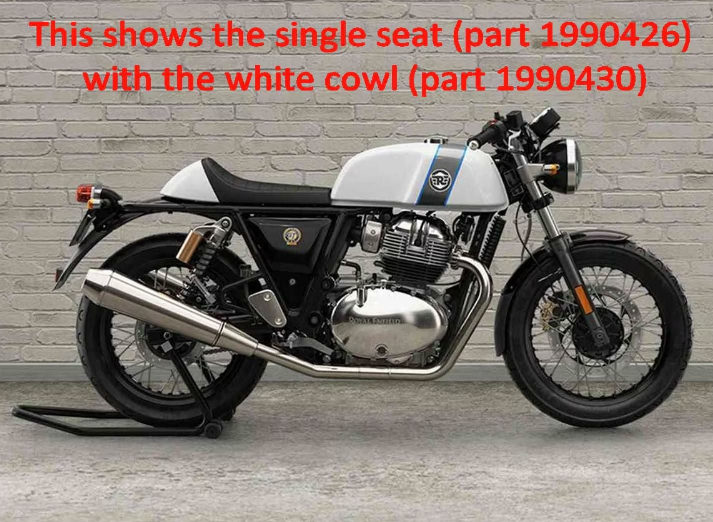 ロイヤルエンフィールドコンチネンタルGT650 純正オプションシングルシート Continental GT 650/ロイヤルエンフィールド シングルシートカウル