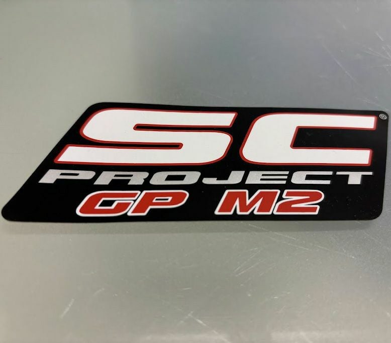 SC PROJECT GP-M2サイレンサー耐熱ステッカー 90mm
