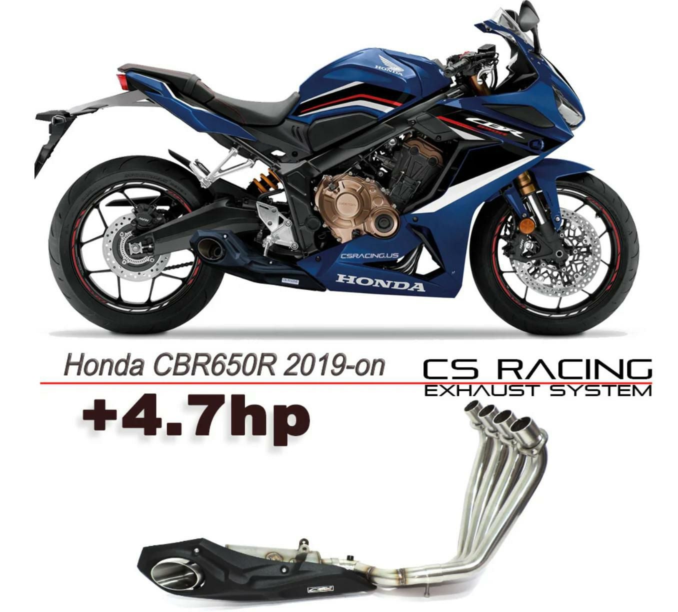 ホンダ CBR650R 19～ フルエキゾーストマフラー CS レーシング