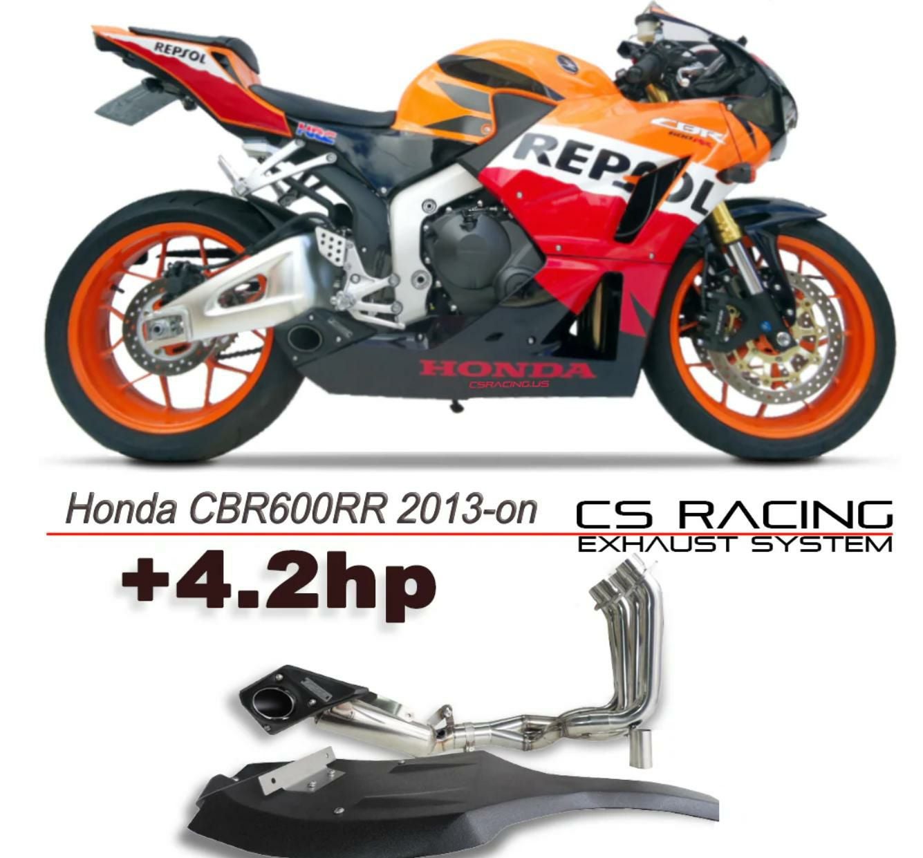 ホンダ CBR600RR 13～19 フルエキゾーストマフラー CS レーシング
