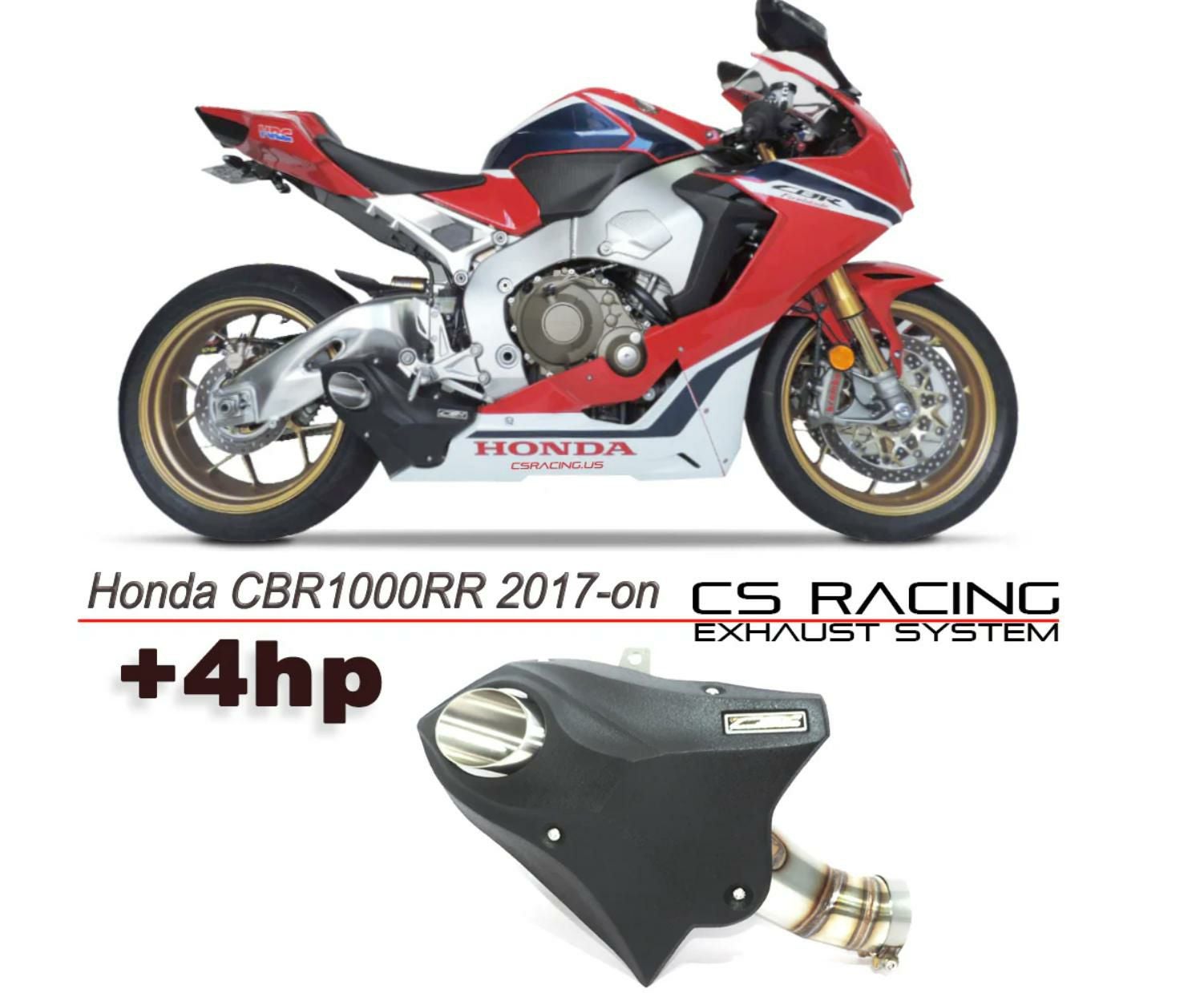ホンダ CBR1000RR 17～19 スリップオン マフラー CS レーシング