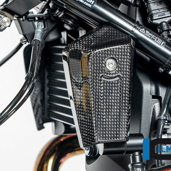 BMW R12nineT オイルクーラーカバー 左側 カーボン グロス仕上げ ILMBERGER_1