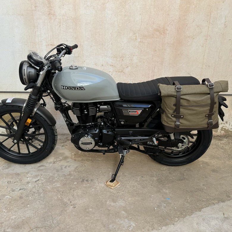 GB350S サドルバッグ ステー サテンブラック 左右セット La Poderosa
