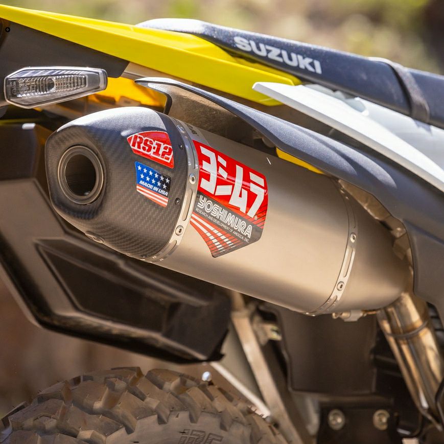 DRZ400SMヨシムラマフラーフルエキ SUZUKI DR-Z400SM (2025-) フルエキゾースト RS-12 ステンレスマフラー