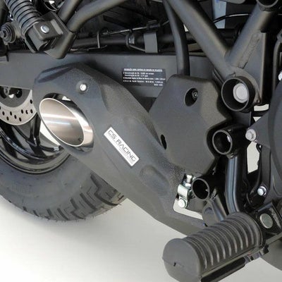 エリミネーター 400 スリップオンマフラー CROSS TWIN BLACK モリワキ 