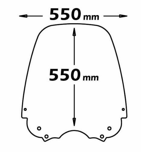 ISOTTA APRILIA スカラベオ125/200/250/300専用ハイスクリーン クリア