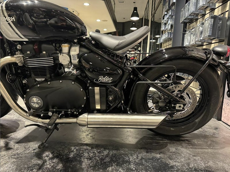 トライアンフ ボンネビルボバー サドルバッグステー 左右セット サテン 