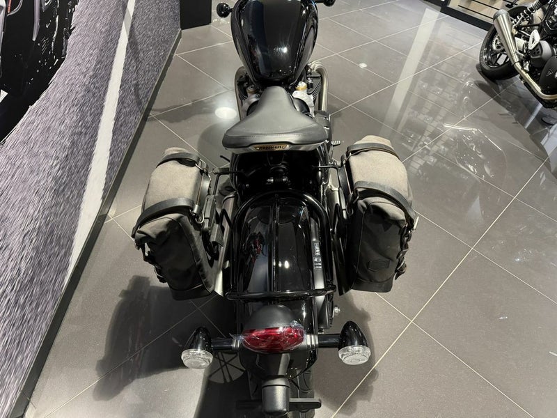 トライアンフ ボンネビルボバー サドルバッグステー 左右セット サテン 