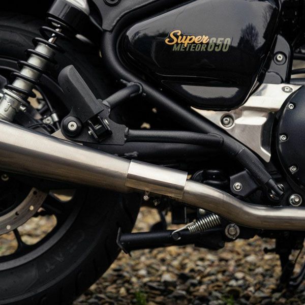 ロイヤルエンフィールド スーパーメテオ650/ショットガン650 キャノン フルエキゾーストマフラー ヒートカバー付 TEC_1