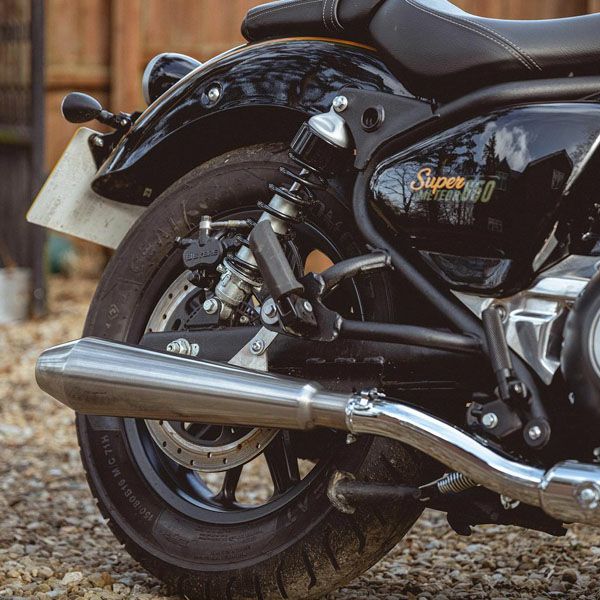 ロイヤルエンフィールド スーパーメテオ650 キャノン スリップオンマフラー TEC_1