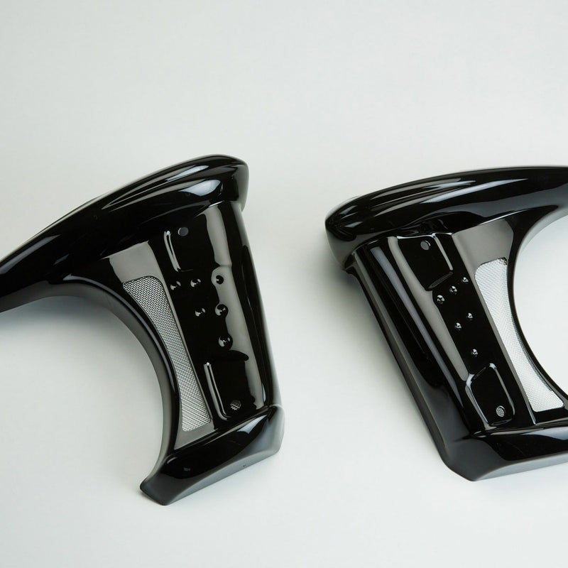 KAWASAKI Z750 (2004-2006) ラジエーターサイドカバー ブラック BODYSTYLE_2