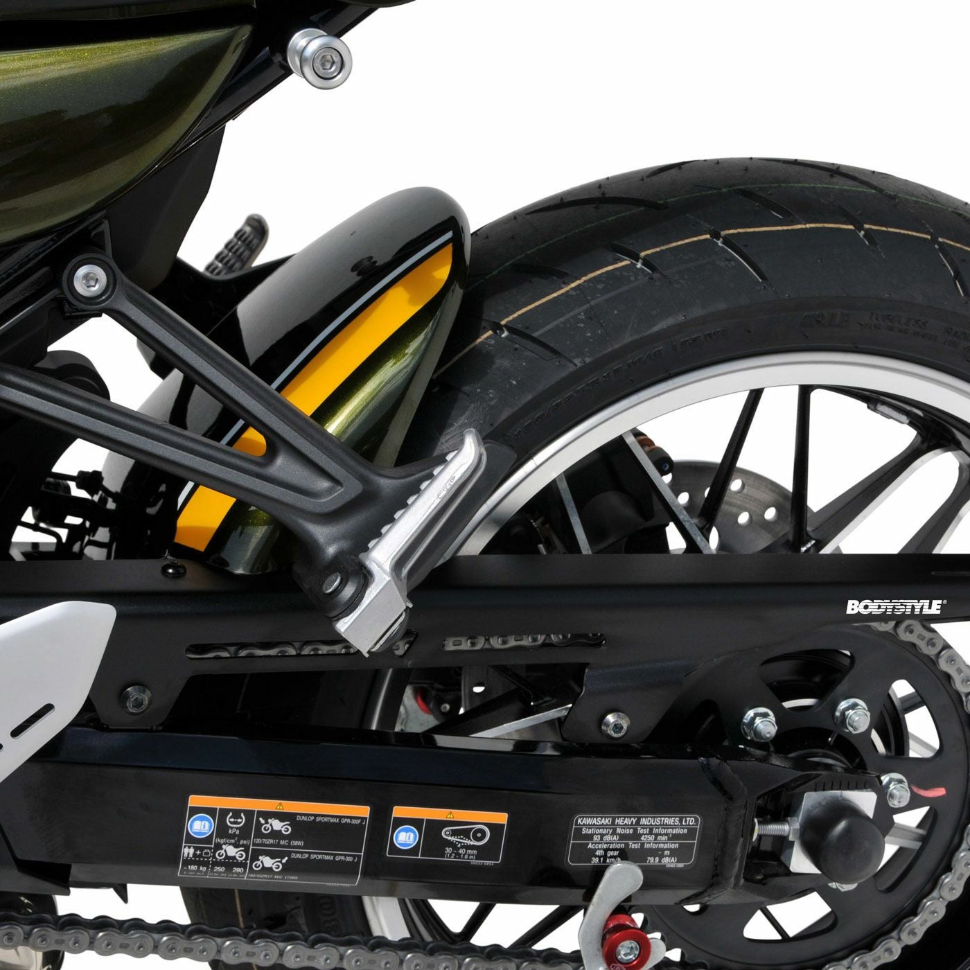 BODYSTYLE リアフェンダー+アルミチェーンガード KAWASAKI Z900 RS (2021)