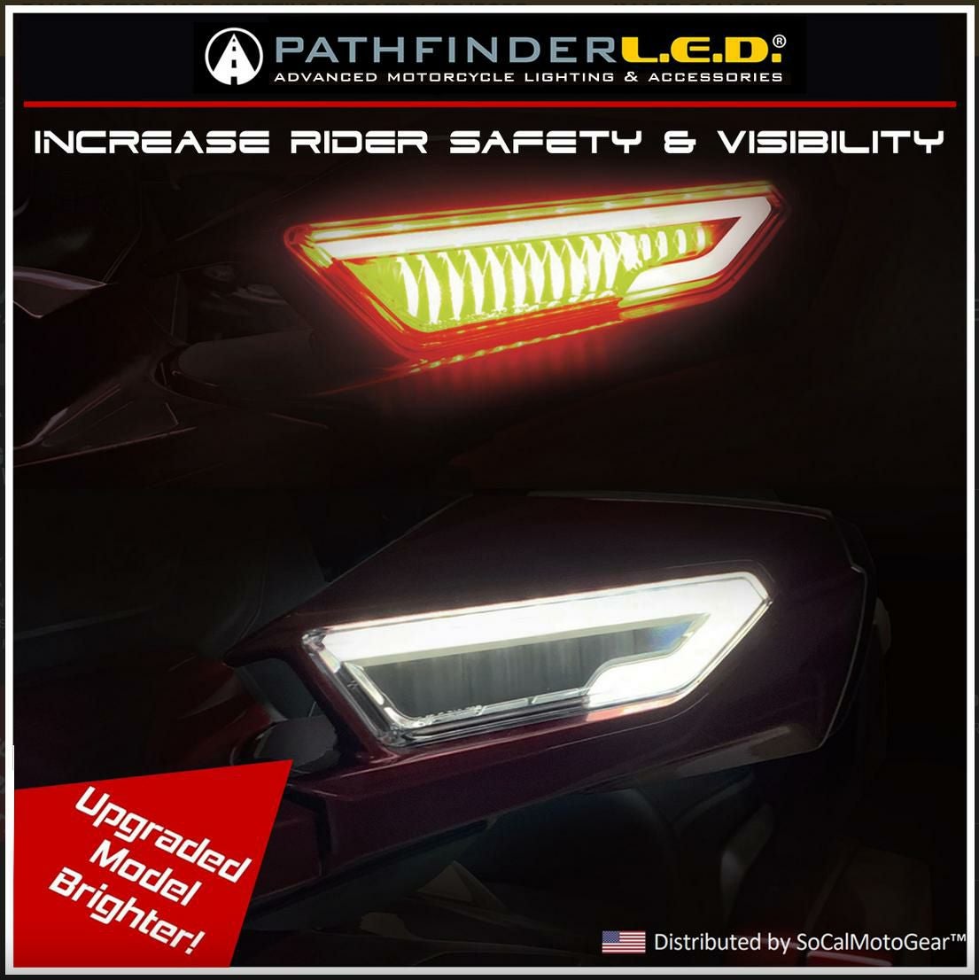 ゴールドウイング GL1800 18～ LED デイライト（DRL）付き