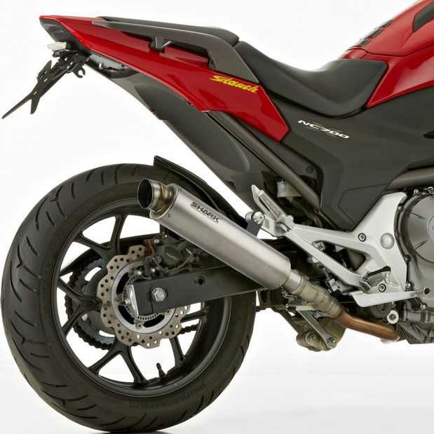 HURRIC スリップオンマフラー Pro 2 シルバー HONDA NC750S / NC750X