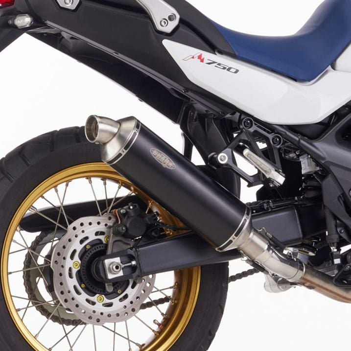 MIVV スリップオンマフラー DAKAR ブラックステンレス HONDA