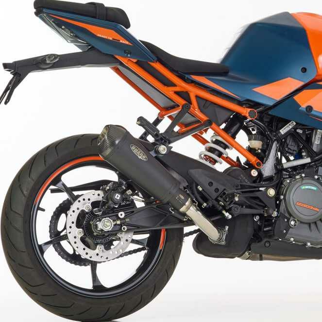 HURRIC スリップオンマフラー Pro 2 マットブラック KTM 125/390 Duke