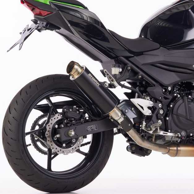 KAWASAKI Ninja 400 (2018-2021) Z400 (2019-2021) スリップオンマフラー (2-1)SRC 4 スーパーショートSHARK_2