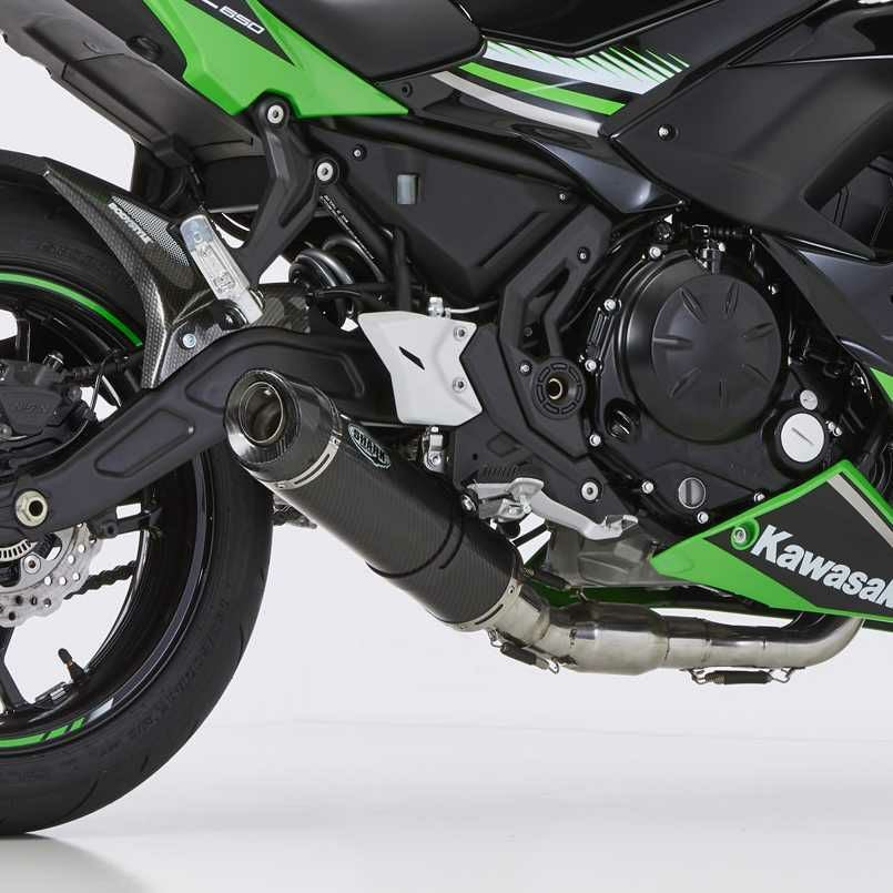 Ninja650 Z650 2017以降対応　フルエキゾーストマフラー　チタン　カーボン カワサキ Z650/Z650RS/ニンジャ650 フルエキゾースト マフラー レース