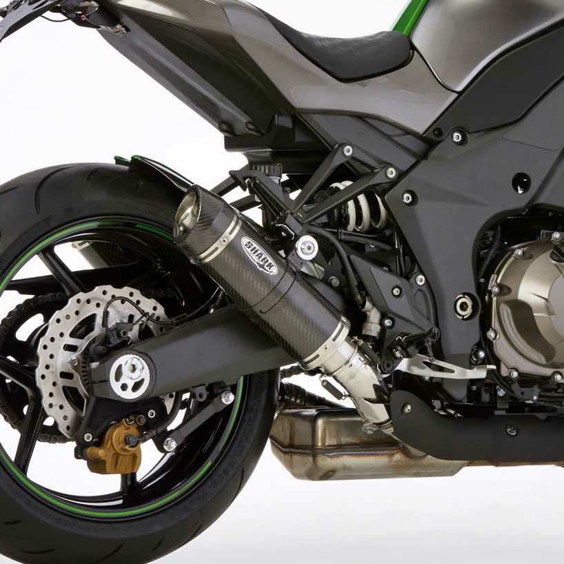 SHARK スリップオンマフラー Street GP カーボン KAWASAKI Z1000 (2010