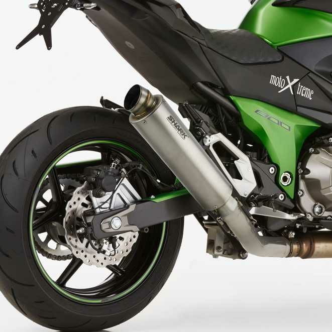 SHARK スリップオンマフラー Street GP カーボン KAWASAKI Z800 (2013