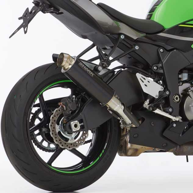 マフラー HURRIC スリップオンマフラー Supersport ブラック KAWASAKI ZX-6R
