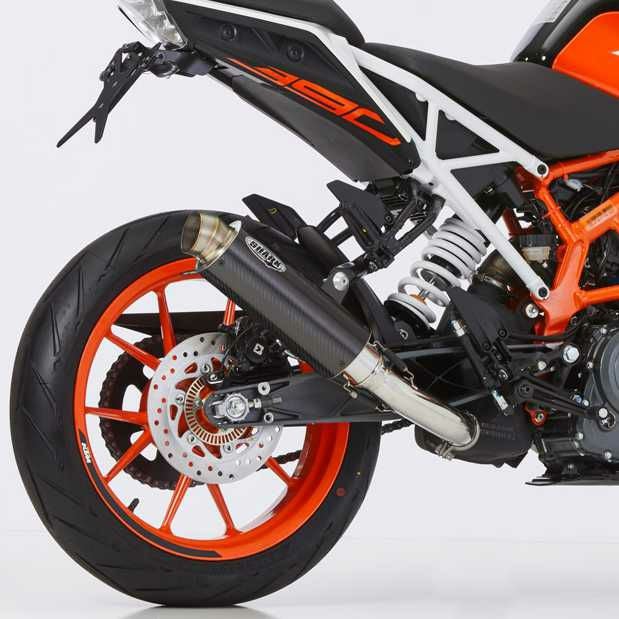 HURRIC スリップオンマフラー Supersport ブラック KTM 125/250/390