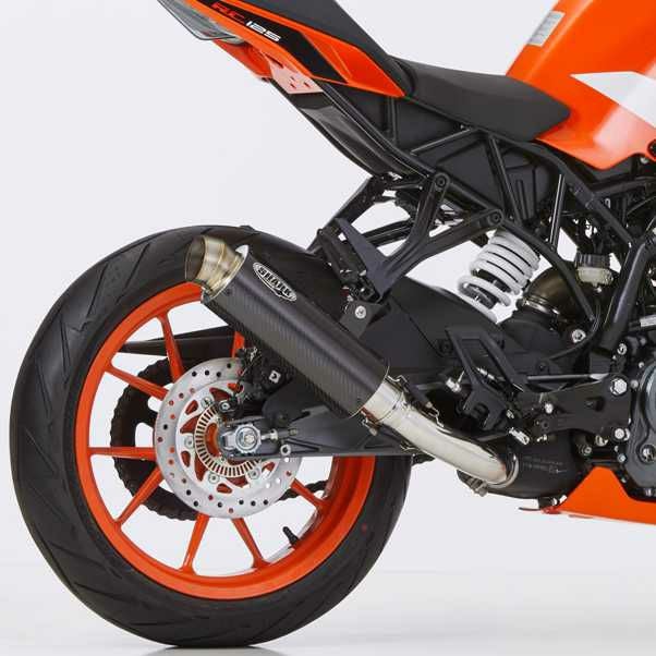 SHARK スリップオンマフラー SRC 4 カーボン KTM 125/250/390 Duke