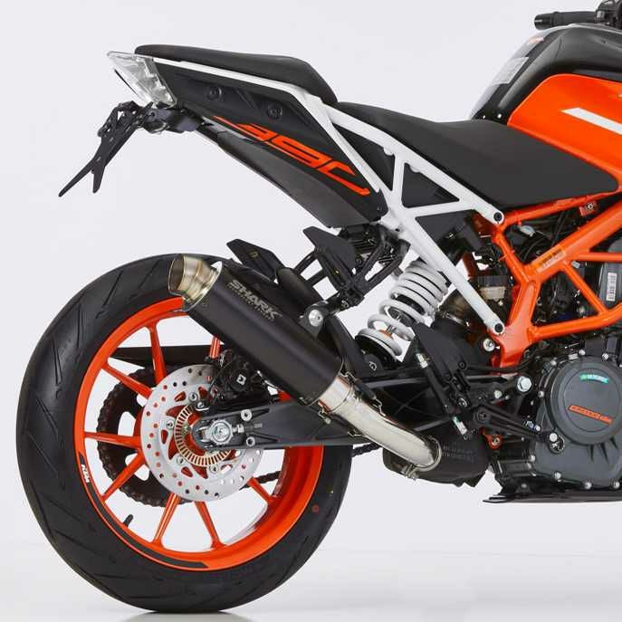 SHARK スリップオンマフラー SRC 4 アルミ合金 KTM 125/250/390 Duke